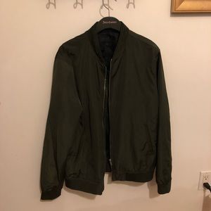 Zara Man olive green bomber jacket